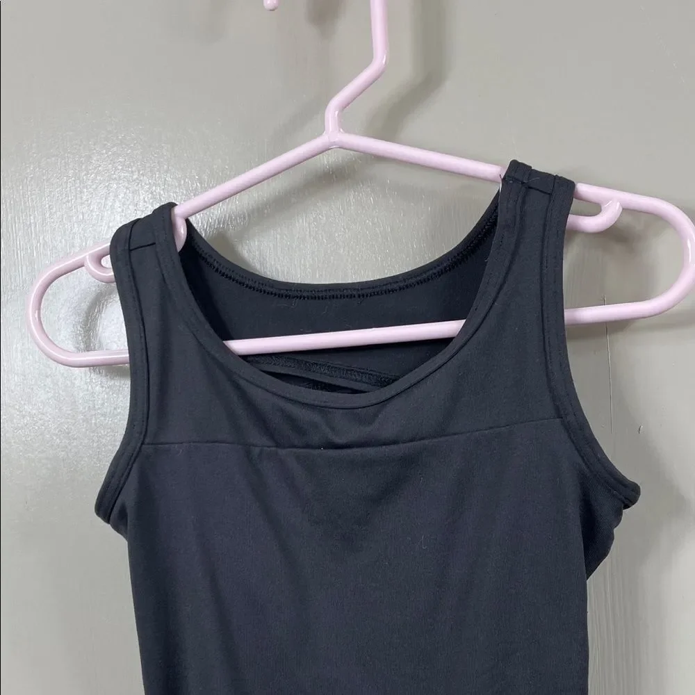 Justice Girls Black Gymnastics & Dance Tank Leotard - Size XS-5-6